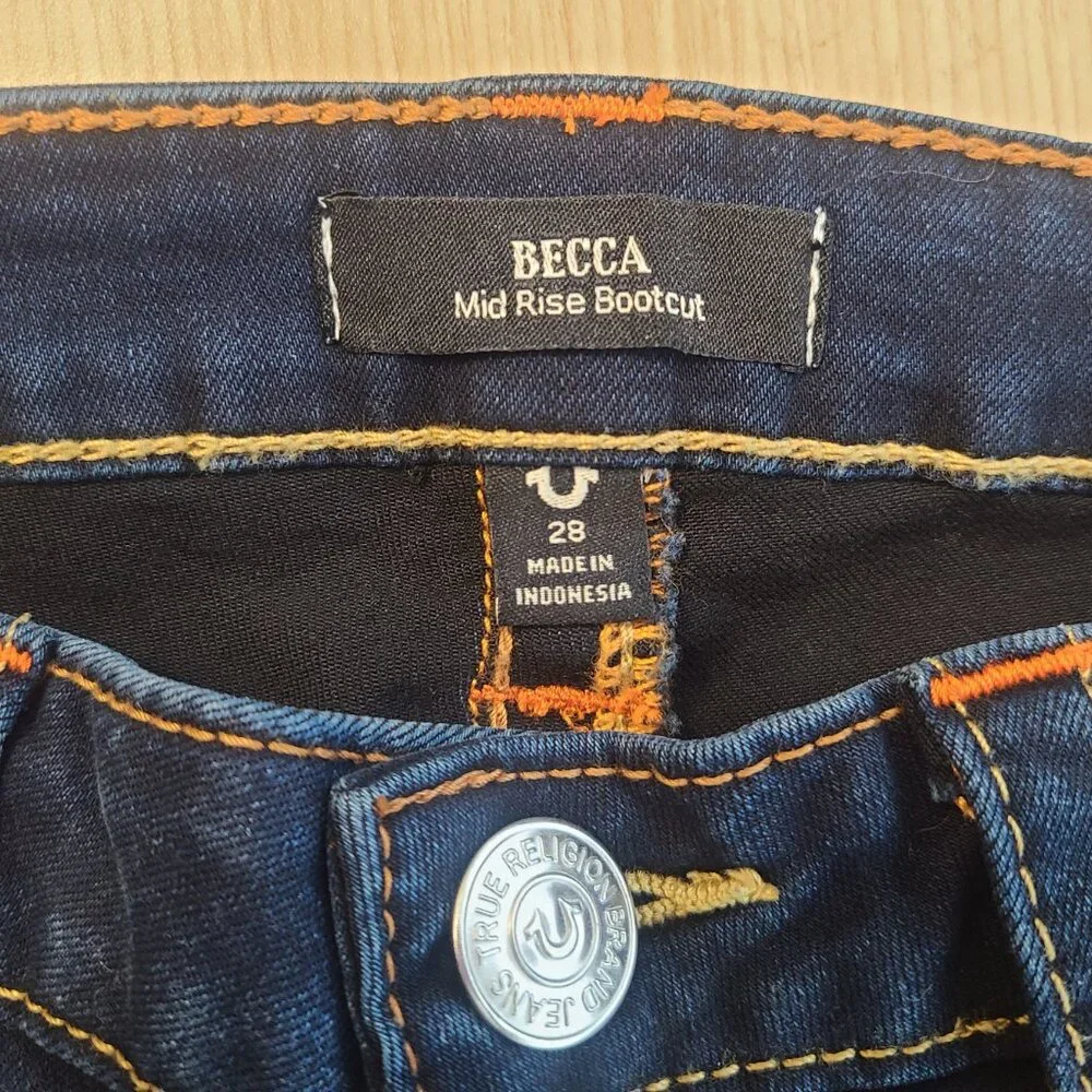 True Religion mid rise size 28 jeans - Picture 2 of 6